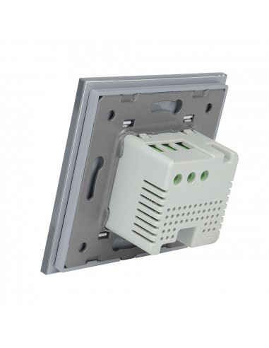 Termostat LIVOLO WiFi EC + Ramka pojedyncza Szary