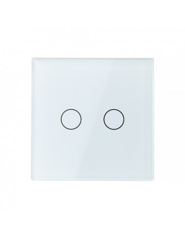 Włącznik dotykowy podwójny impulsowy LIVOLO VL-C702IH Biały