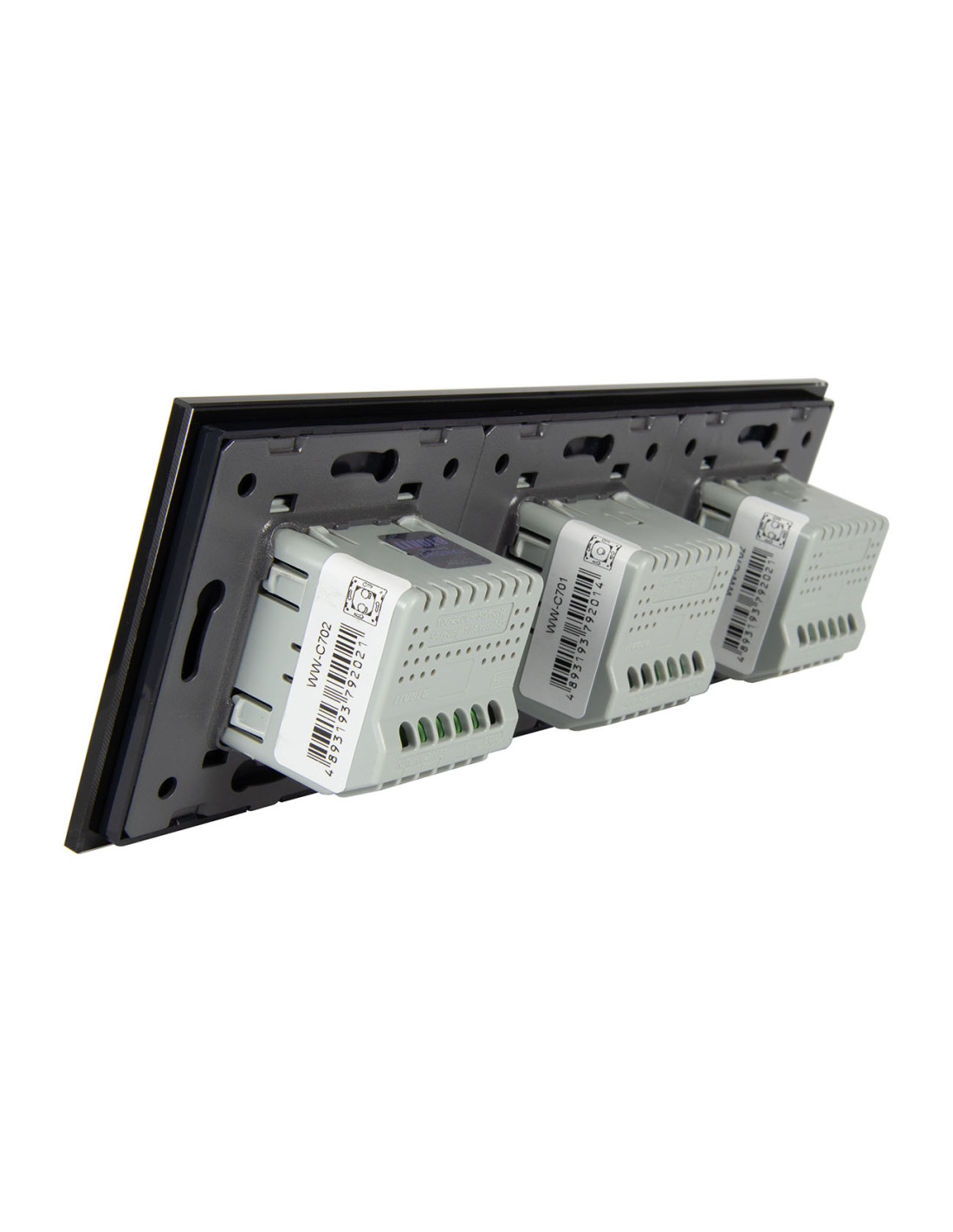 Włącznik dotykowy pięciokrotny (2+1+2) LIVOLO VL-70212 Czarny