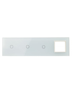 Poczwórny panel szklany LIVOLO 70111G Biały