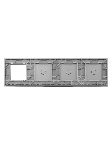 Poczwórny panel szklany LIVOLO 70111G Szary