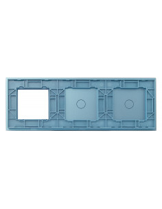 Potrójny panel szklany LIVOLO 7011G Niebieski