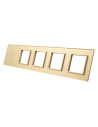 Pięciokrotny panel szklany LIVOLO 701GGGG Złoty