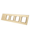 Pięciokrotny panel szklany LIVOLO 702GGGG Złoty
