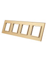 Poczwórna ramka szklana LIVOLO GPF-4 Złoty