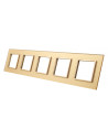 Pięciokrotna ramka szklana LIVOLO GPF-5 Złoty