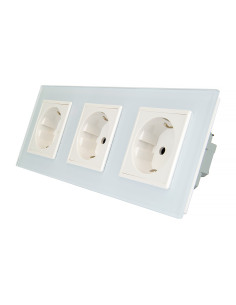 LIVOLO Gniazdo wtykowe potrójne | Biały