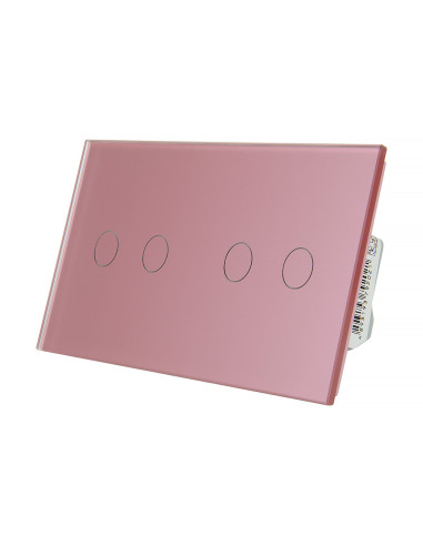 LIVOLO SZKLANY WŁĄCZNIK DOTYKOWY POCZWÓRNY 2+2 R