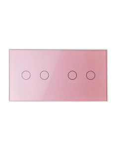 LIVOLO SZKLANY WŁĄCZNIK DOTYKOWY POCZWÓRNY 2+2 R