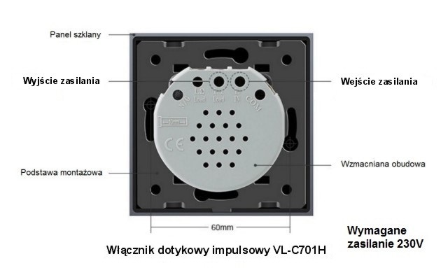 LIVOLO WW-C701IH TYŁ Z OPISEM