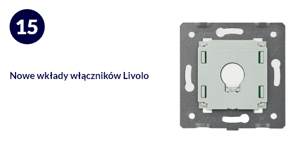 Nowe wkłady włączników dotykowych Livolo